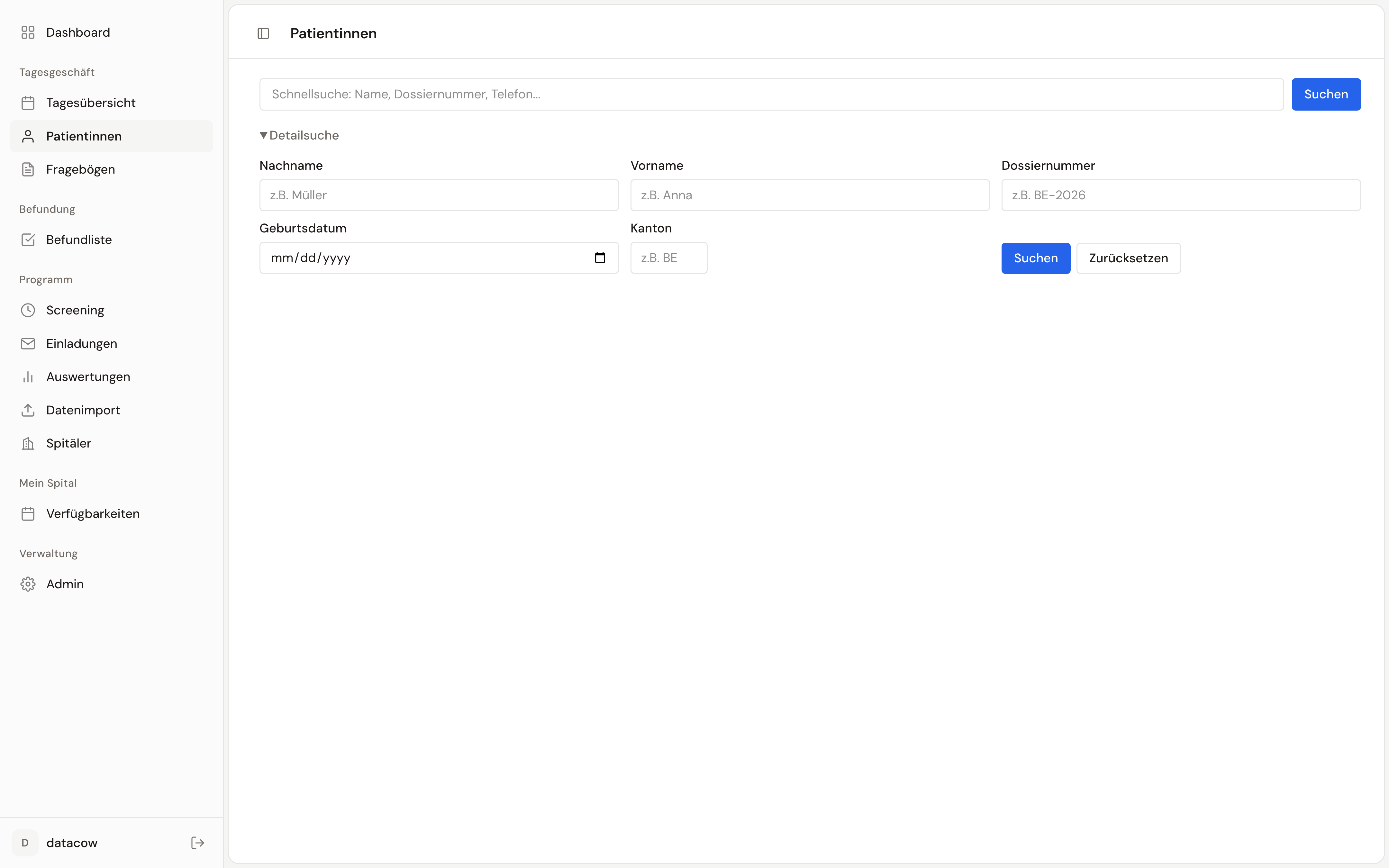 Teilnehmerverwaltung